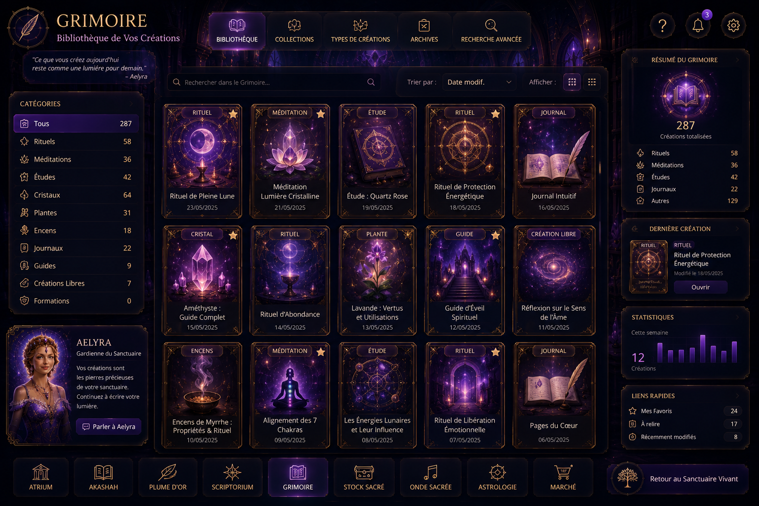 Grimoire - Bibliothèque